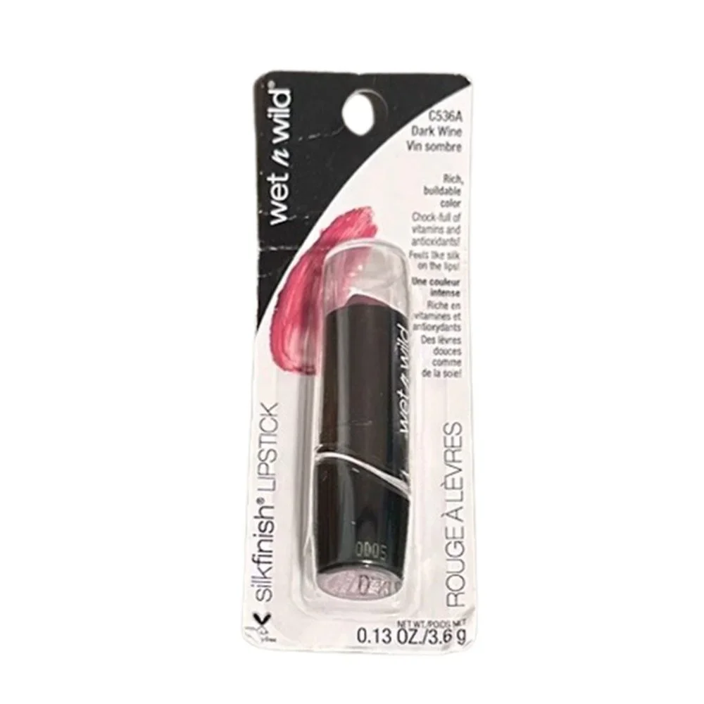 Wet n Wild Silk Finish Lipstick C536A Dark Wine New Sealed